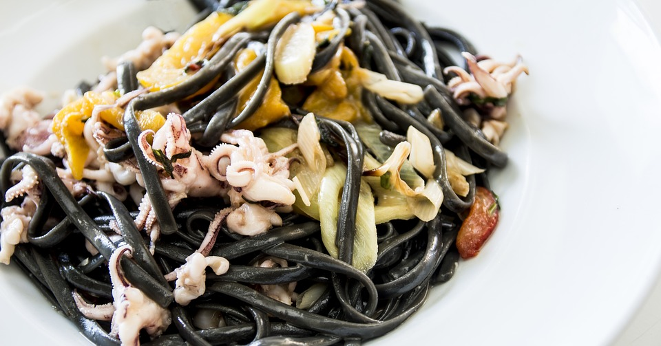Spaghetti al nero di seppia